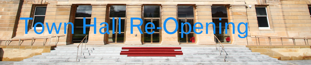 Town Hall Re-Opening Banner